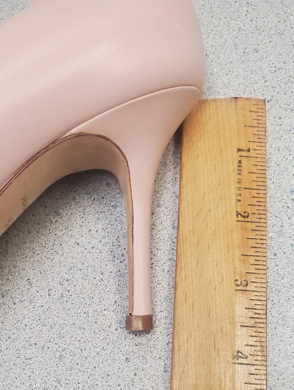Tory Burch Blush Pink Pointed-Toe Pumps with Black Patent Cap
